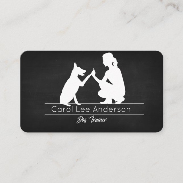 Dog trainer business card (Front)