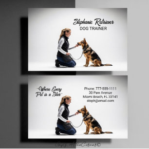 Dog Trainer Business Card