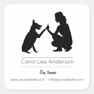 Dog trainer / Dog training Square Sticker