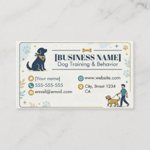 Dog Trainer & Pet Behaviour Professional  Business Card