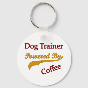Dog Trainer Powred By Coffee Key Ring
