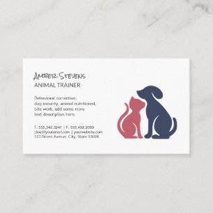 Dog Trainer Sitter Animal Shelter Business Card