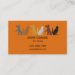 Dog Trainer stylish modern professional Business Card
