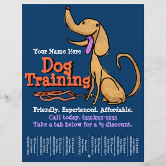 Dog Training.Advertising Promotional Flyer