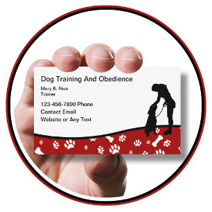 Dog Training And Obedience Business Cards