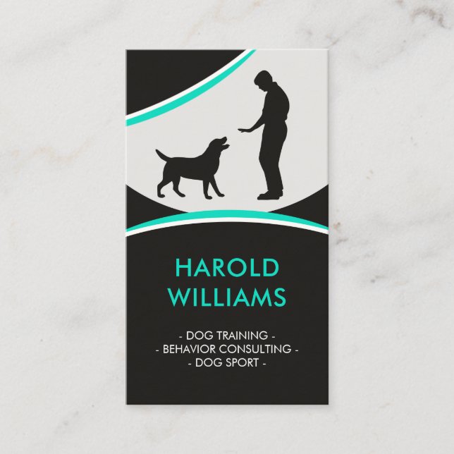 Dog Training - Behaviour consulting Business Card (Front)
