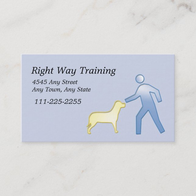Dog Training Business Card (Front)