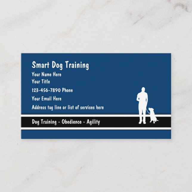 Dog Training Business Cards (Front)