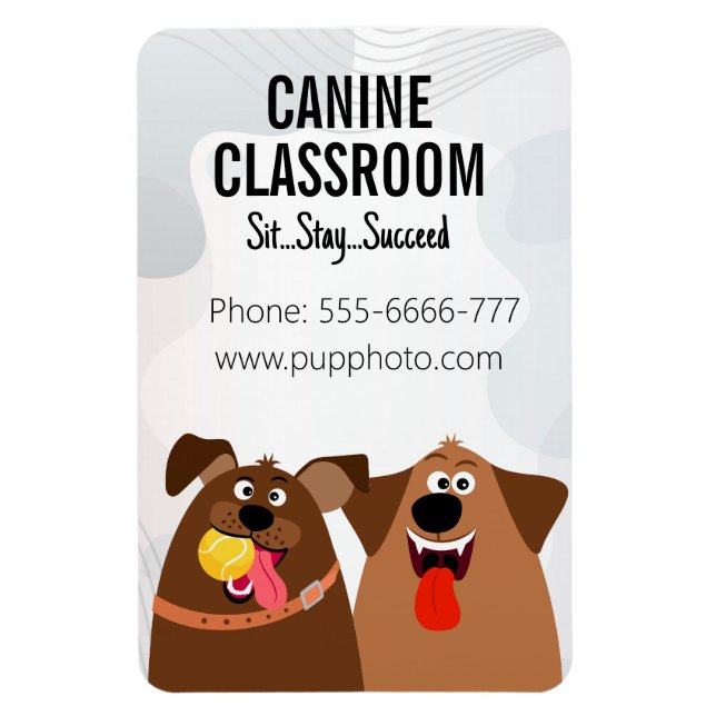 Dog Training Business Custom  Magnet (Vertical)