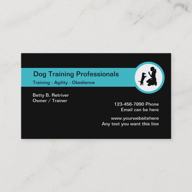 Dog Training Classes Business Card (Front)