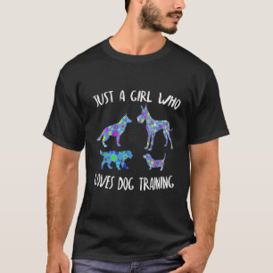 Dog Training Cute Floral Design For Women Trainers T-Shirt