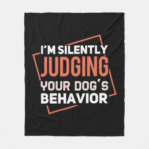 Dog Training Dog s Behaviour Fleece Blanket