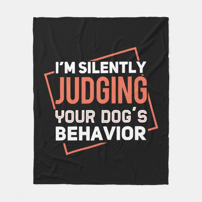 Dog Training Dog s Behaviour Fleece Blanket (Front)