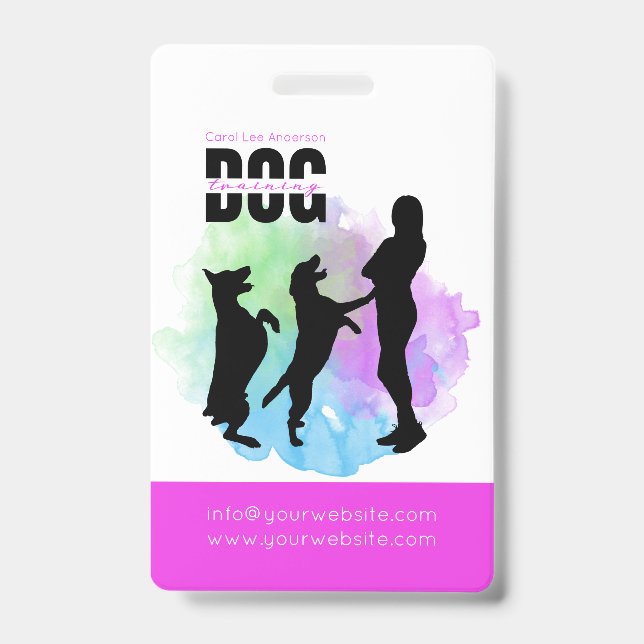 Dog training / Dog Trainer ID Badge (Front)