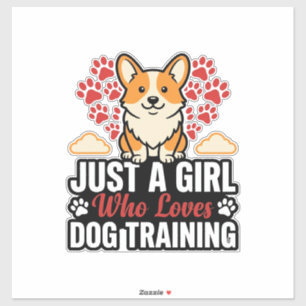 Dog Training Girl Corgi Vintage Vector Shirt Desig
