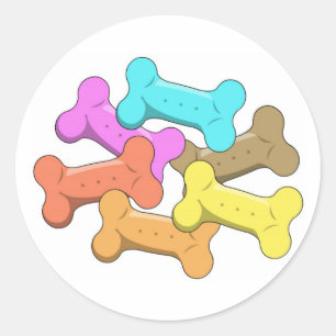 Dog Treats Classic Round Sticker