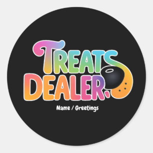 Dog Treats Dealer Owner Dog Lover Funny Snout Gift Classic Round Sticker