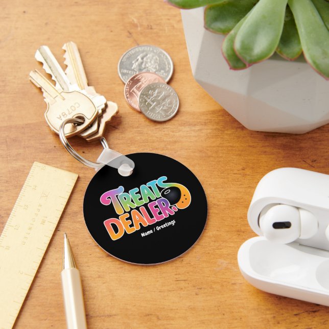 Dog Treats Dealer Owner Dog Lover Funny Snout Gift Key Ring (Desk)