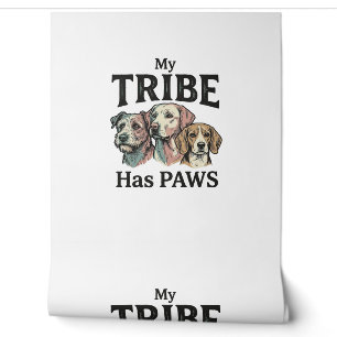 Dog Tribe Has Paws Vintage Engraving Design_1 Wallpaper