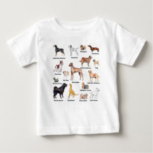 Dog Types kid clothing Baby T-Shirt