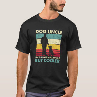 Dog Uncle - Retro Sunset Dog Lover Funny Father's T-Shirt