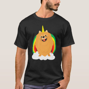 Dog Unicorn Horn Rainbow Animal Fun T-Shirt