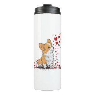 Dog Valentine Cute Corgi Valentine s Day Thermal Tumbler