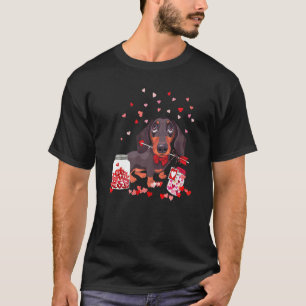 Dog Valentine Cute Dachshund Valentine's Day  1 T-Shirt