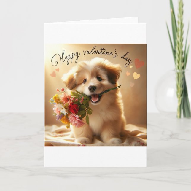 Dog Valentine's Day card (Front)