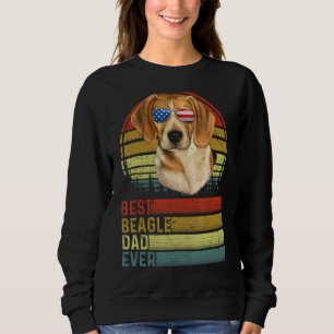 Dog Vintage Best Beagle Dad Ever Father Day Puppy  Sweatshirt