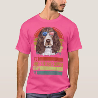 Dog Vintage Best English Springer Spaniel Mum Ever T-Shirt