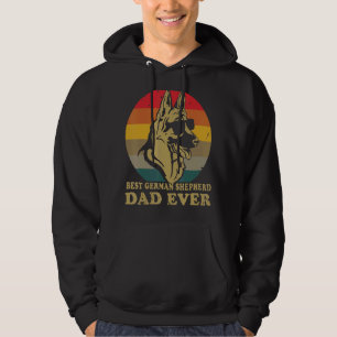 Dog Vintage Best German Shepherd Dad Ever Dad Day Hoodie