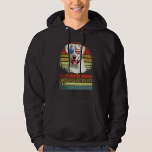 Dog Vintage Best Labrador Retriever Dad Ever Fathe Hoodie