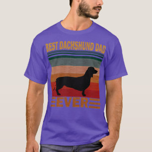Dog Vintage Dachshund Dad Retro Wiener Dog s Retro T-Shirt