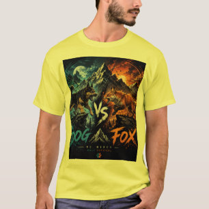 Dog vs Fox: Wild Survival Clash. T-Shirt