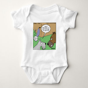 Dog VS. Vacuum Cleaner Funny Gifts & Collectibles Baby Bodysuit