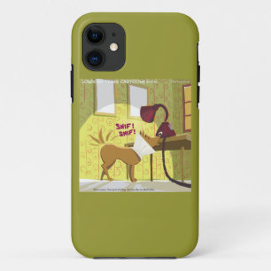 Dog W/E-Collar Sniffing Lamp Funny iPhone5 Case