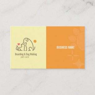 Dog Waking , Pet Boarding Business Card