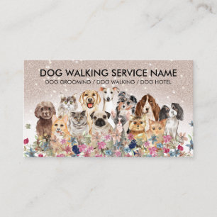 Dog Walk Cat Check In Service Business Card