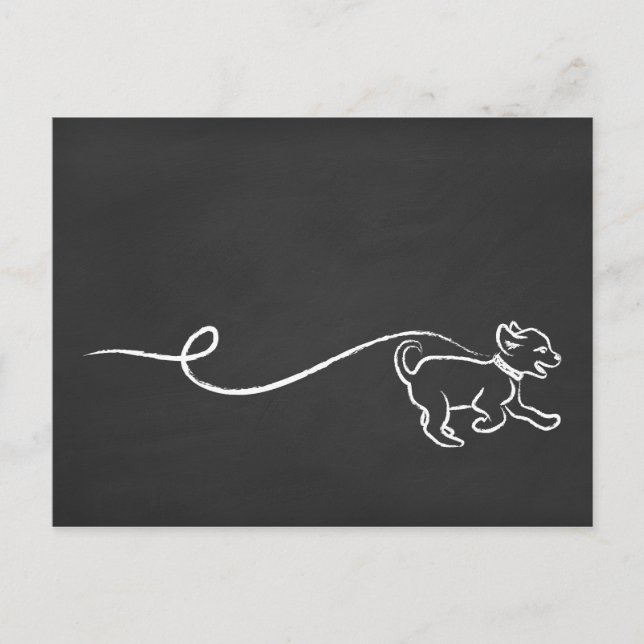 DOG WALK CHALK POSTCARD (Front)