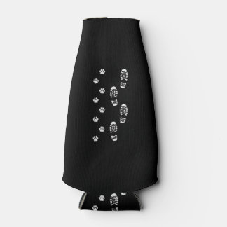 Dog Walk Foot Print Dog Walker Dog Walking Bottle Cooler