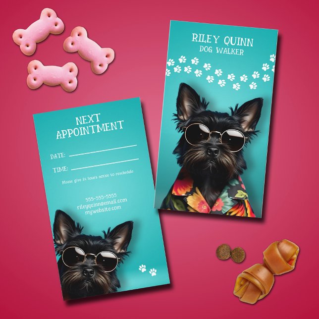Dog Walker Appointment Card (Dog Walker Appointment Cards)