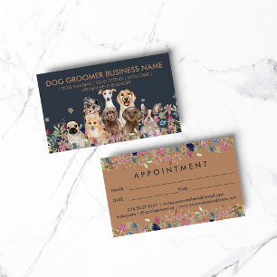 Dog Walker Business Appointment Business Card