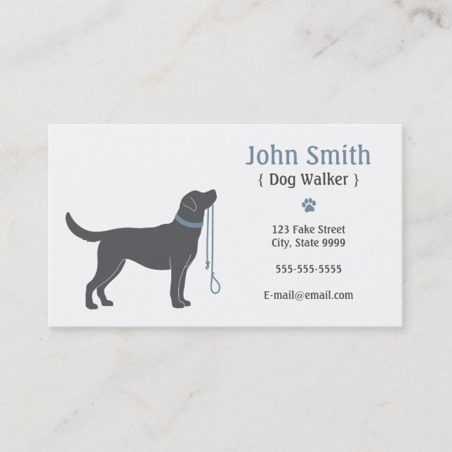 Dog Walker Business Card (Front)