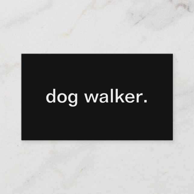 Dog Walker Business Card (Front)