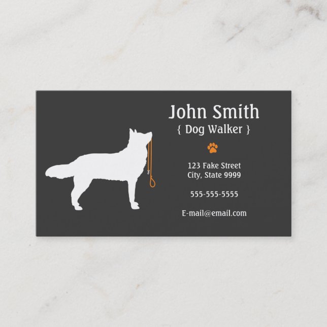 Dog Walker Business Card (Front)