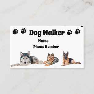 Dog Walker Business Card