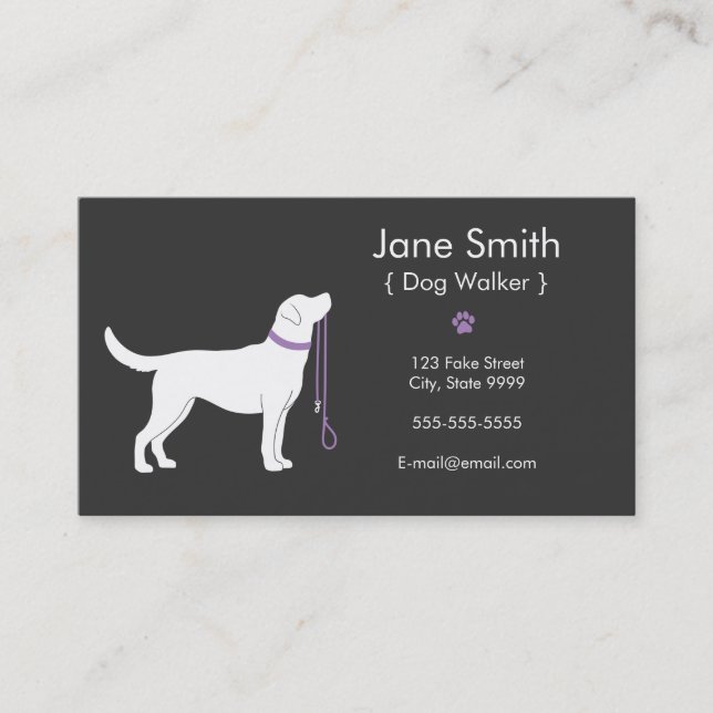 Dog Walker Business Card (Front)