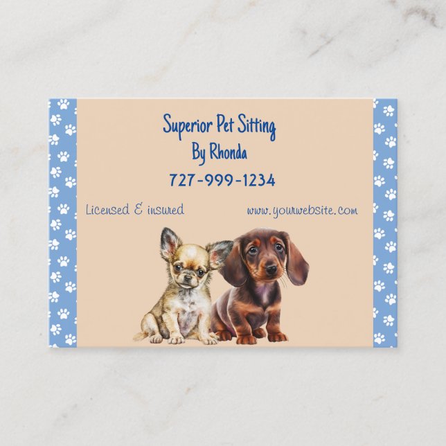Dog Walker Business Card (Front)