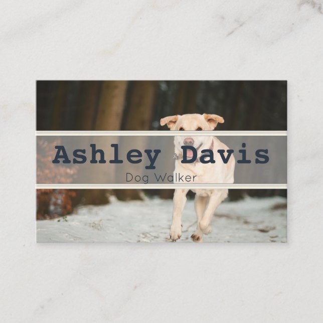 Dog Walker business cards (Front)